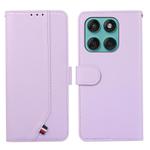 For Motorola Edge 60 Fusion ABEEL Delicate Texture Splicing RFID Leather Phone Case(Purple)