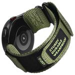 20mm xDfind Quick Release Nylon Hook And Loop Fastener Buckle Watch Band(Green)