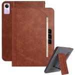 For Xiaomi Redmi Pad SE 11 Multifunctional Wristband Leather Tablet Case(Brown)