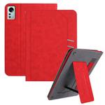 For Xiaomi Pad 5 Pro 12.4 Multifunctional Wristband Leather Tablet Case(Red)