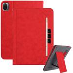 For Xiaomi Pad 5 / 5 Pro Multifunctional Wristband Leather Tablet Case(Red)