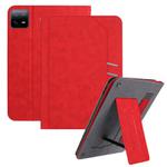 For Xiaomi Pad 6 / 6 Pro 11 Multifunctional Wristband Leather Tablet Case(Red)