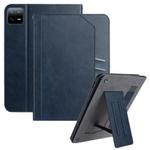For Xiaomi Pad 6 / 6 Pro 11 Multifunctional Wristband Leather Tablet Case(Dark Blue)