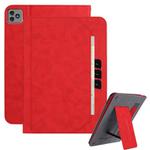 For Itel Vista Tab 30 Multifunctional Wristband Leather Tablet Case(Red)