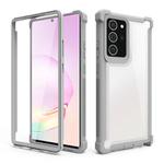 For Samsung Galaxy Note20 Four-corner Shockproof All-inclusive Transparent Space Protective Case(Grey)