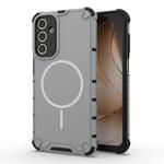 For Samsung Galaxy A15 4G / 5G Grating Solid Color MagSafe Magnetic Phone Case(Light Grey)