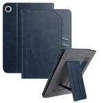 For Samsung Galaxy Tab A9 Multifunctional Wristband Leather Tablet Case(Dark Blue)