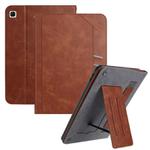 For Samsung Galaxy Tab S6 Lite 10.4 Multifunctional Wristband Leather Tablet Case(Brown)