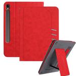 For Samsung Galaxy Tab S10 / S10 FE Multifunctional Wristband Leather Tablet Case(Red)
