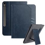 For Samsung Galaxy Tab S10 / S10 FE Multifunctional Wristband Leather Tablet Case(Dark Blue)