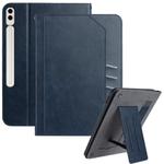 For Samsung Galaxy Tab S10+ / S9+ Multifunctional Wristband Leather Tablet Case(Dark Blue)