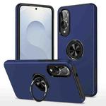 For Samsung Galaxy S25 Edge 5G PC + TPU Magnetic Phone Case with Invisible Ring Holder(Navy Blue)