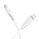 Borofone BX119 New PD27W USB-C / Type-C to 8 Pin Fast Charge Data Cable, Length:1m(White)