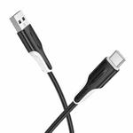 Borofone BX119 New USB to USB-C / Type-C Charge Data Cable, Length:1m(Black)