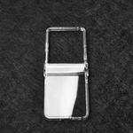 For Motorola Razr 60 Ultra Transparent High-definition Three-section PC Phone Case with Hinge
