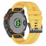 For Garmin 22mm Official Quick Release Silicone Watch Band(Yellow)