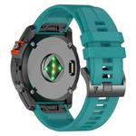 For Garmin 26mm Official Quick Release Silicone Watch Band(Blue Green)