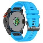 For Garmin 26mm Official Quick Release Silicone Watch Band(Sky Blue)