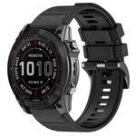 For Garmin 22mm Official Quick Release Silicone Watch Band(Black)