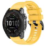 For Garmin 22mm Official Quick Release Silicone Watch Band(Yellow)