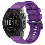 For Garmin 22mm Official Quick Release Silicone Watch Band(Purple)