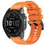 For Garmin 26mm Official Quick Release Silicone Watch Band(Orange)