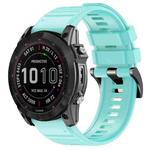 For Garmin 26mm Official Quick Release Silicone Watch Band(Teal)