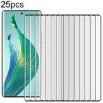 For Honor Magic5 Lite 25pcs Full Glue 9H HD 3D Curved Edge Tempered Glass Film