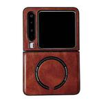 For Huawei Pura X Crazy Horse Texture Magnetic Magsafe PU Phone Case(Red)
