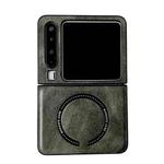 For Huawei Pura X Crazy Horse Texture Magnetic Magsafe PU Phone Case(Green)
