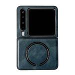 For Huawei Pura X Crazy Horse Texture Magnetic Magsafe PU Phone Case(Blue)