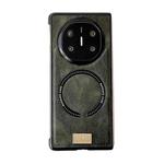 For Huawei Mate X6 Crazy Horse Texture Magnetic Magsafe PU Phone Case(Green)