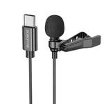 Borofone BFK11 Elegant USB-C / Type-C Lavalier Digital Microphone(Black)