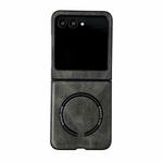 For Motorola Razr 50 / 60 Crazy Horse Texture Magnetic Magsafe PU Phone Case(Green)