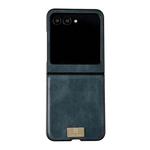 For Motorola Razr 50 / 60 Crazy Horse Texture PU Phone Case(Blue)