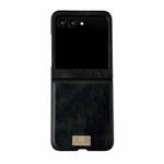 For Motorola Razr 50 / 60 Crazy Horse Texture PU Phone Case(Black)