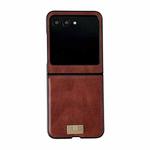 For Motorola Razr 50 / 60 Crazy Horse Texture PU Phone Case(Red)
