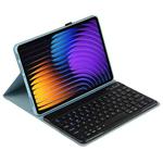 For Xiaomi Pad 7 / Pad 7 Pro 11.2 PX-MI7 Voltage Bluetooth Keyboard Leather Tablet Case(Misty Blue)