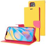 For iPhone 12 mini GOOSPERY FANCY DIARY Cross Pattern Horizontal Flip Leather Case with Holder & Card Slots & Wallet(Yellow)