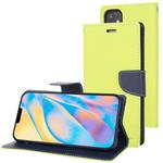 For iPhone 12 mini GOOSPERY FANCY DIARY Cross Pattern Horizontal Flip Leather Case with Holder & Card Slots & Wallet(Green)