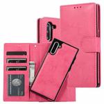 For Samsung Galaxy Note10 Retro 2 in 1 Detachable Magnetic Horizontal Flip TPU + PU Leather Case with Holder & Card Slots & Photo Frame & Wallet(Pink)