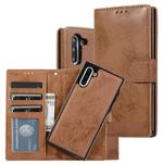 For Samsung Galaxy Note10 Retro 2 in 1 Detachable Magnetic Horizontal Flip TPU + PU Leather Case with Holder & Card Slots & Photo Frame & Wallet(Brown)