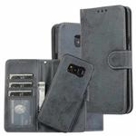 For Samsung Galaxy S8+ Retro 2 in 1 Detachable Magnetic Horizontal Flip TPU + PU Leather Case with Holder & Card Slots & Photo Frame & Wallet(Black)