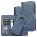 For Samsung Galaxy S9 Retro 2 in 1 Detachable Magnetic Horizontal Flip TPU + PU Leather Case with Holder & Card Slots & Photo Frame & Wallet(Dark Blue)