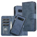 For Samsung Galaxy S10 Retro 2 in 1 Detachable Magnetic Horizontal Flip TPU + PU Leather Case with Holder & Card Slots & Photo Frame & Wallet(Dark Blue)