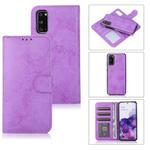 For Samsung Galaxy S20 Retro 2 in 1 Detachable Magnetic Horizontal Flip TPU + PU Leather Case with Holder & Card Slots & Photo Frame & Wallet(Purple)