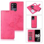 For Samsung Galaxy S20+ Retro 2 in 1 Detachable Magnetic Horizontal Flip TPU + PU Leather Case with Holder & Card Slots & Photo Frame & Wallet(Pink)
