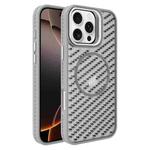 For iPhone 16 Pro Max O-Shape Hollow Cooling Lens Holder MagSafe Phone Case(Grey)