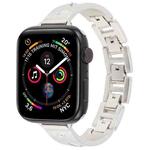 For Apple Watch 46mm / 49mm / 45mm / 44mm Diamond Quick Release Chain Bracelet Metal Watch Band(Starlight)
