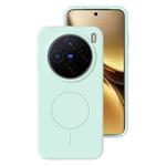 For vivo X200 Liquid Silicone Thin Circle MagSafe Phone Case(Mint Green)
